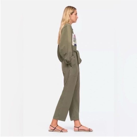 Sea New York Harlow Utility Jumpsuit Army Green - Picture 2 of 11
